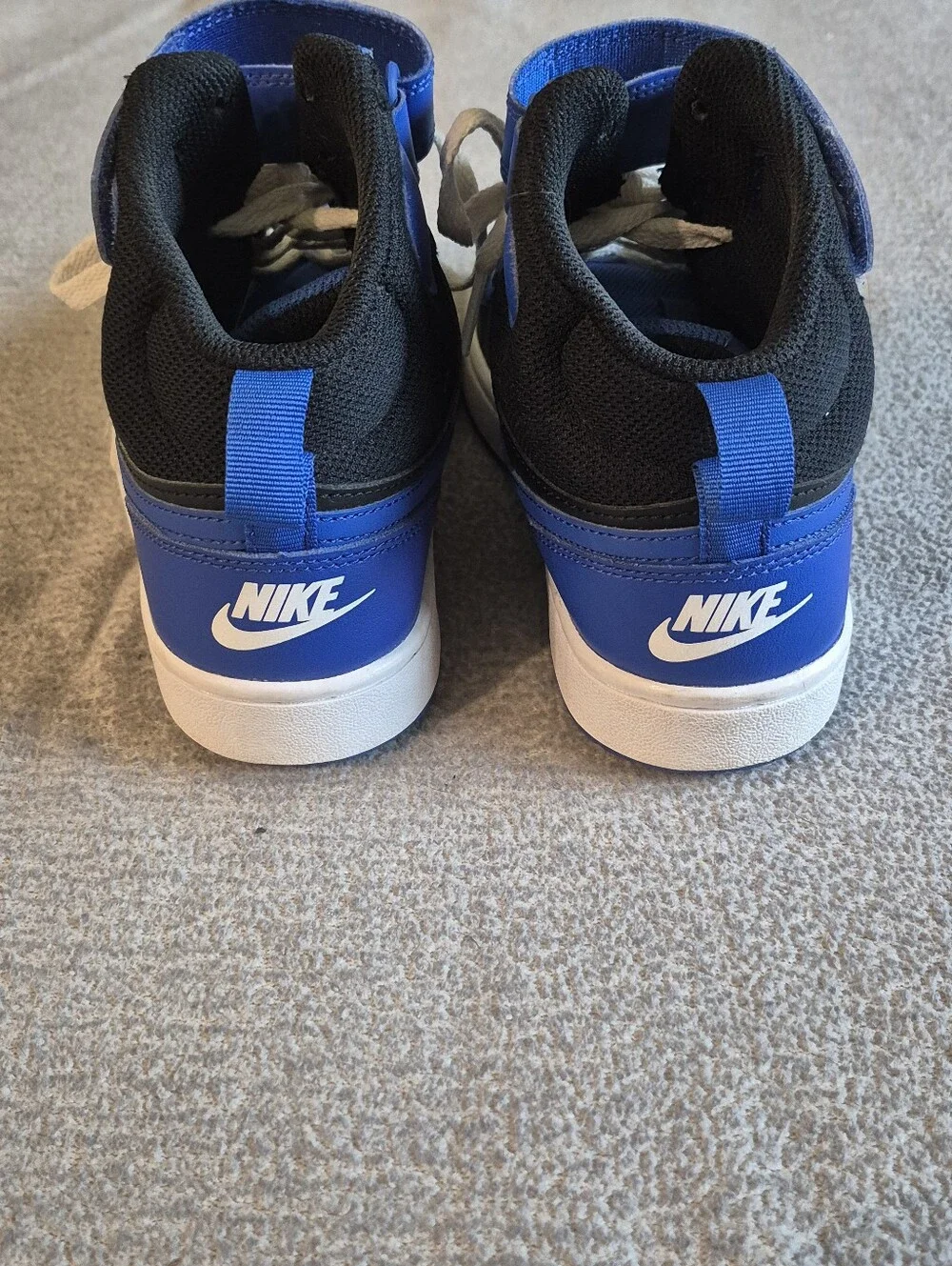Nike Court Borough 6Y Mid 2 GS Youth Game Royal Black DM8872-001 Shoes,